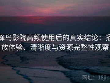 蜂鸟影院高频使用后的真实结论：播放体验、清晰度与资源完整性观察