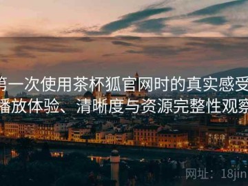 第一次使用茶杯狐官网时的真实感受：播放体验、清晰度与资源完整性观察