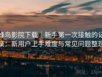 蜂鸟影院下载｜新手第一次接触的记录：新用户上手难度与常见问题整理